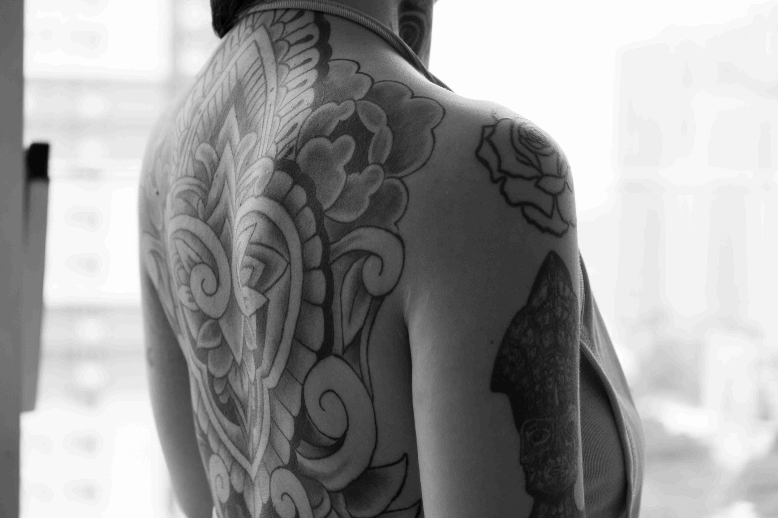 Portrait of a modern Filipina with tattoos